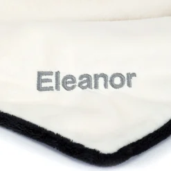 Jellycat Personalised Bashful Black & Cream Puppy Blankie