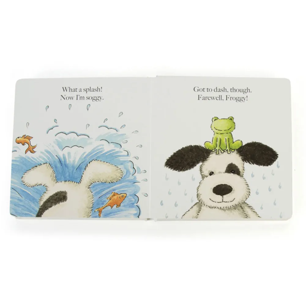 Jellycat Puppy Makes Mischief Book and Bashful Puppy Medium